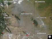 Wyoming Fires. Photo by National Aeronautics and Space Administration (NASA).