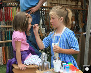 Face Painting. Photo by Dawn Ballou, Pinedale Online.