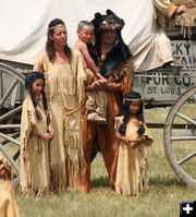 Indian family. Photo by Clint Gilchrist, Pinedale Online.