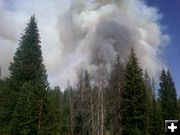 Packer Creek Fire. Photo by Bridger-Teton National Forest.