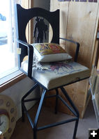 Tall chair. Photo by Dawn Ballou, Pinedale Online.