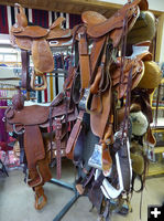 Saddles. Photo by Dawn Ballou, Pinedale Online.