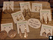 14K Gold Earrings. Photo by Dawn Ballou, Pinedale Online.