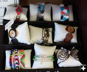Bracelets and watches. Photo by Dawn Ballou, Pinedale Online.
