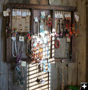 Jewelry and necklaces. Photo by Dawn Ballou, Pinedale Online.