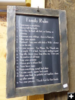 Family Rules. Photo by Dawn Ballou, Pinedale Online.