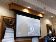 Large screen. Photo by Dawn Ballou, Pinedale Online.