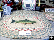 Fish braided rug. Photo by Dawn Ballou, Pinedale Online.