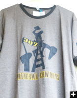 Mineral Cowboys t-shirt. Photo by Dawn Ballou, Pinedale Online.