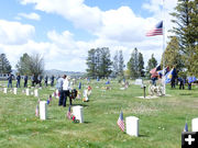 American Legion Wreath. Photo by Dawn Ballou, Pinedale Online.