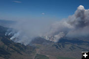 Cliff Creek Fire. Photo by Photo by Rita Donham, Wyoming Aero Photo.