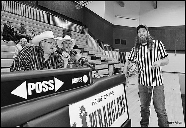 The Nelson's and Jeff the Ref. Photo by Terry Allen.