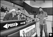 The Nelson's and Jeff the Ref. Photo by Terry Allen.