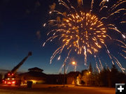 Fireworks at the Museum. Photo by Dawn Ballou, Pinedale Online.