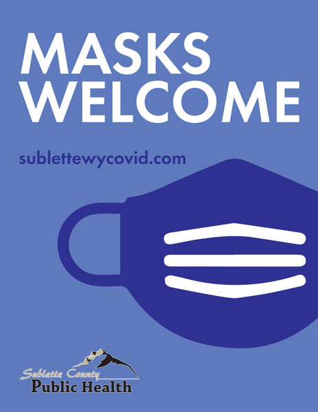 Masks welcome. Photo by Sublette County Public Health.