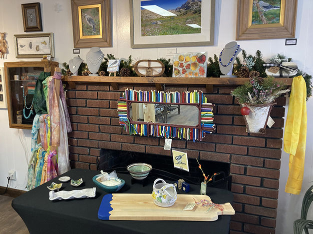 Gallery display. Photo by Dawn Ballou, Pinedale Online.
