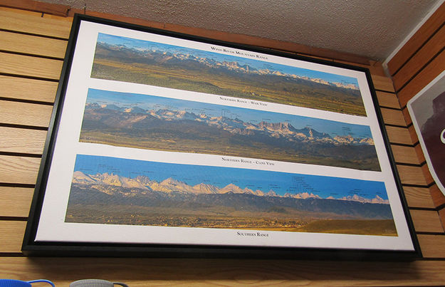 Named peaks of the Wind River Range. Photo by Dawn Ballou, Pinedale Online.