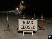 Road closed. Photo by Pinedale Online.