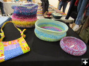 Fabric Baskets. Photo by Dawn Ballou, Pinedale Online.