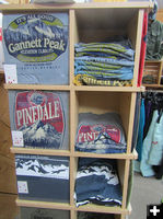 Wind River Range t-shirts. Photo by Dawn Ballou, Pinedale Online.
