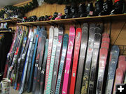 Skis, Snowboards and Boots. Photo by Dawn Ballou, Pinedale Online.