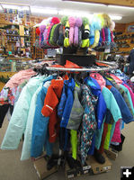Kids Coats, Snowsuits and Hats. Photo by Dawn Ballou, Pinedale Online.