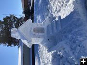 Snow Sculpture. Photo by Pinedale Online.