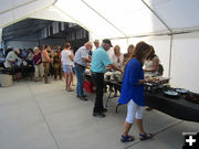 Free food and drinks. Photo by Dawn Ballou, Pinedale Online.