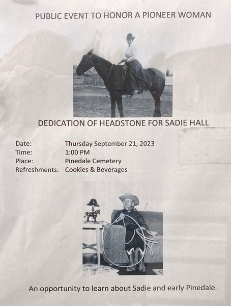 Sadie Hall Headstone dedication. Photo by .