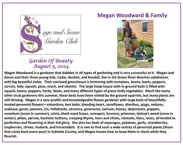 Megan Woodward & Family. Photo by Sage & Snow Garden Club.