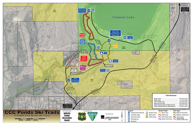 CCC Pond Trails. Photo by Sublette County Recreation Board.