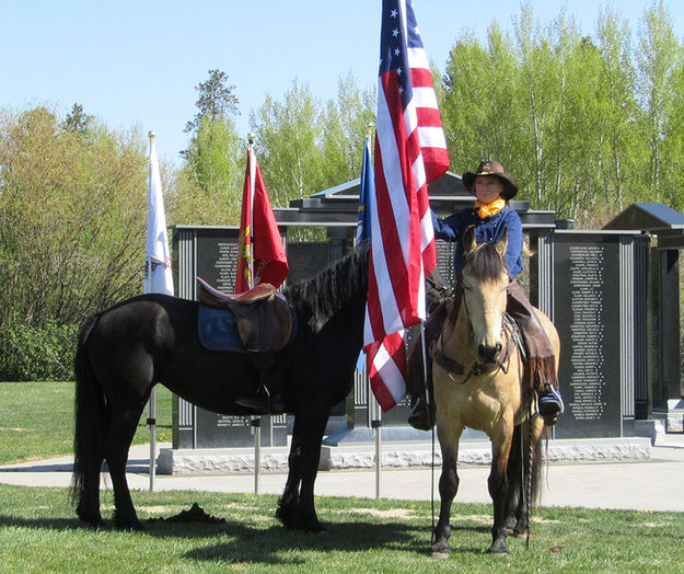 Riderless horse. Photo by Pinedale Online.