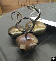 Hand forged sleigh bells. Photo by Pinedale Online.