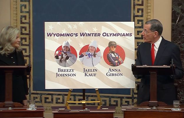 Congratulations athletes. Photo by Senator Barrasso media release.