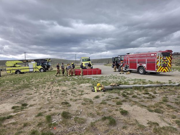 House fire. Photo by Sublette County Unified Fire.