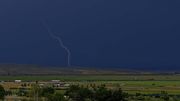 Single Bolt Over Green. Photo by Dave Bell.