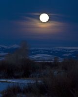 Moon Set Over Daniel Valley. Photo by Dave Bell.