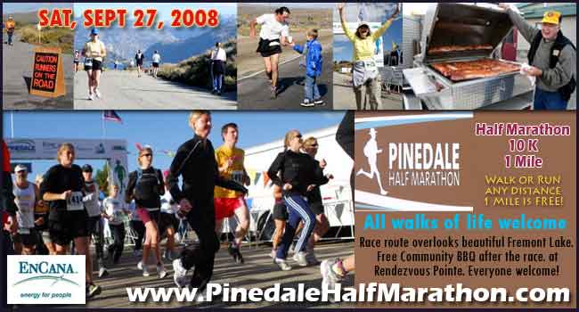 Pinedale Half Marathon September 27, 2008