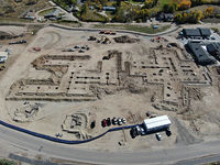 Critical Access Hospital aerial view late September 2023
