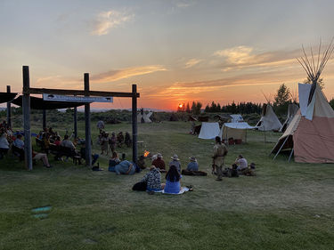 AMM Campfire stories. Photo by Pinedale Online!