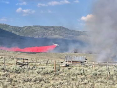 Pocket Creek Fire. Photo courtesy Bridger-Teton National Forest.