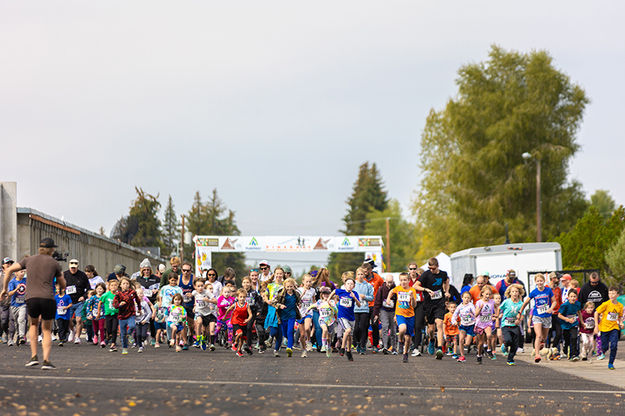 1-Mile Fun Run. Photo by Pinedale Half Marathon committee.