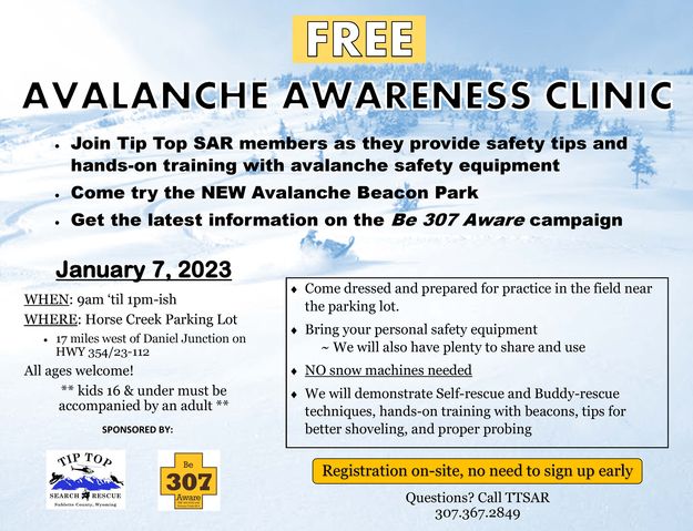 Free Avalanche Awareness Clinic. Photo by .