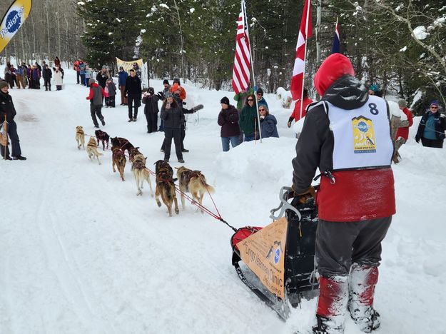 Driggs race. Photo by Pedigree Stage Stop Sled Dog Race.