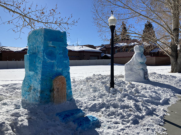 Snow Sculptures. Photo by Pinedale Online.