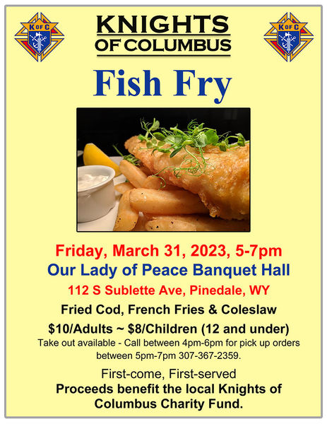 Fish Fry March 31. Photo by .