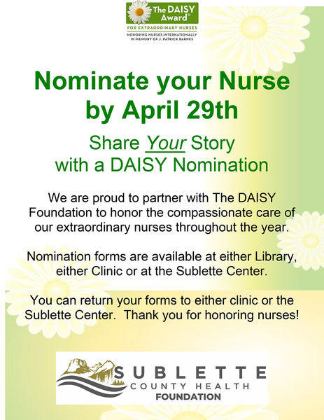 DAISY Award nomionations. Photo by Sublette County Health Foundation.