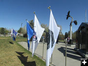 Military flags. Photo by Pinedale Online.