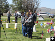 Memorial Service presentation. Photo by Pinedale Online.