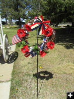 Memorial Wreath. Photo by Pinedale Online.